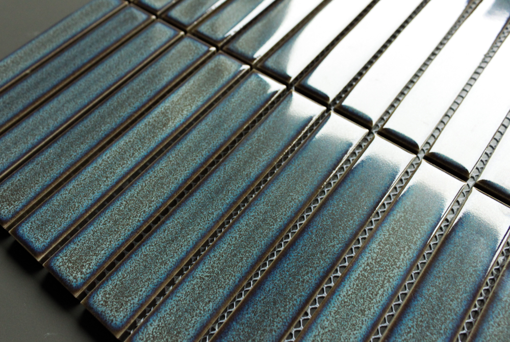 GLAZED PINSTRIPE DENIM 30X29,6 MOSAIKK KIT KAT