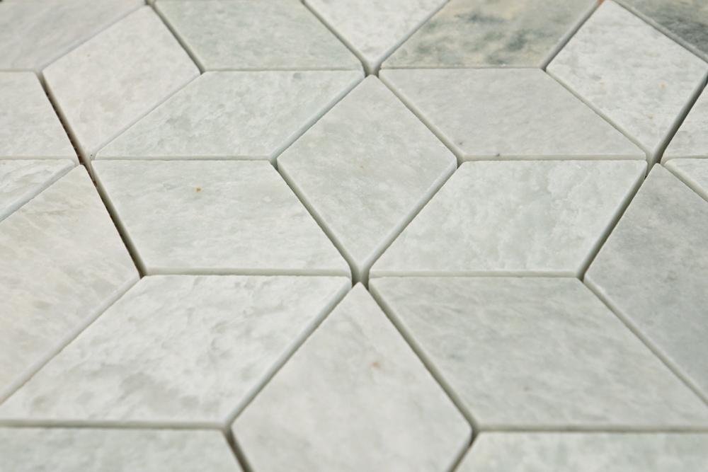 JADE GREEN DIAMOND MOSAIC 7,5X4,5 10MM