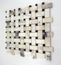 CALACATTA VIOLA BASKET WEAVE MOSAIC 30,6x30,6 8MM HONED