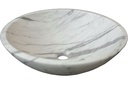 SERVANT MARMOR CARRARA -Ø42 CM 14,5 CM HØY