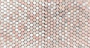NORSK ROSA MARMOR COINS MOSAIC 32X32,5 7MM