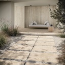 TIBUR BEIGE 20X20 9MM MATT CHISELLED