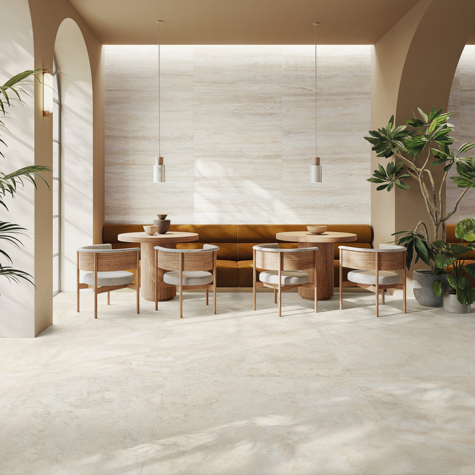 TIBUR BEIGE 20X20 9MM MATT CHISELLED