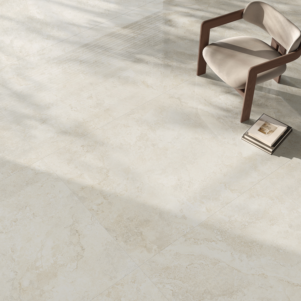 TIBUR BIANCO 20X20 9MM MATT CHISELLED
