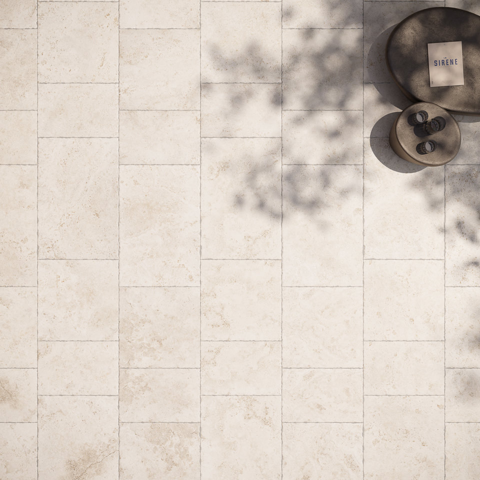 TIBUR BIANCO 20X20 9MM MATT CHISELLED
