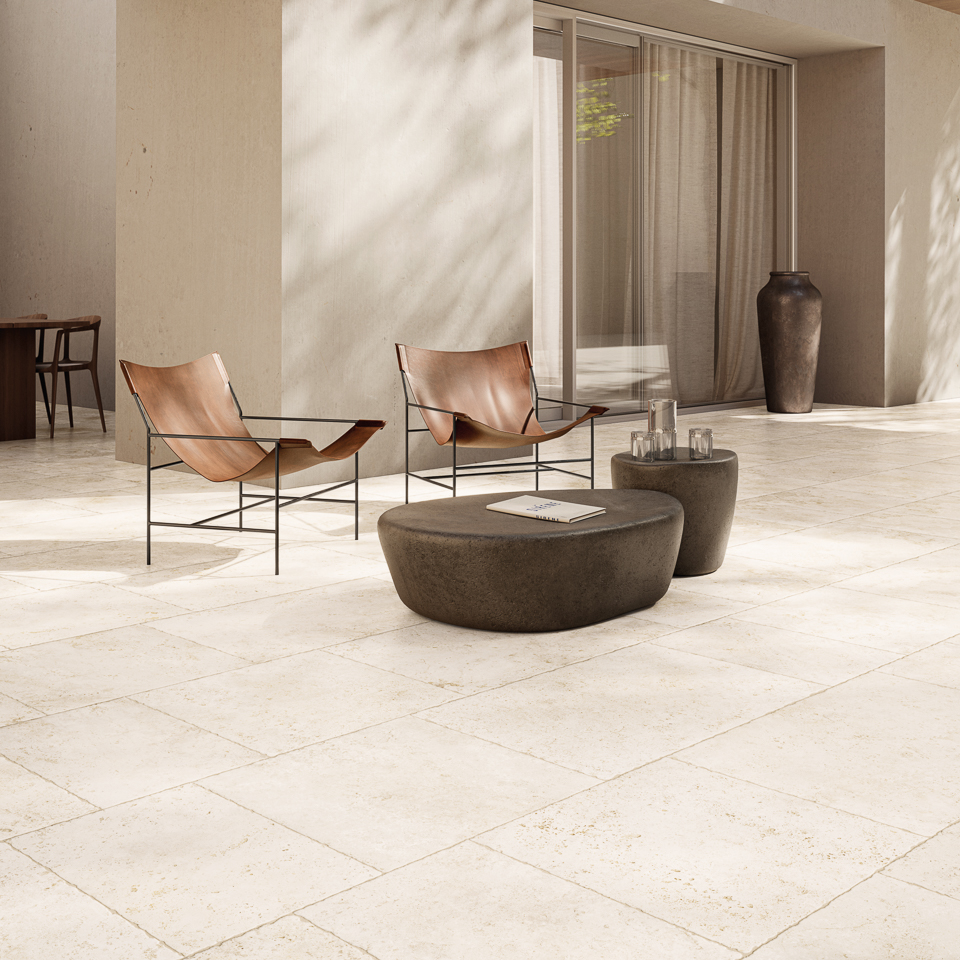 TIBUR BIANCO 20X20 9MM MATT CHISELLED