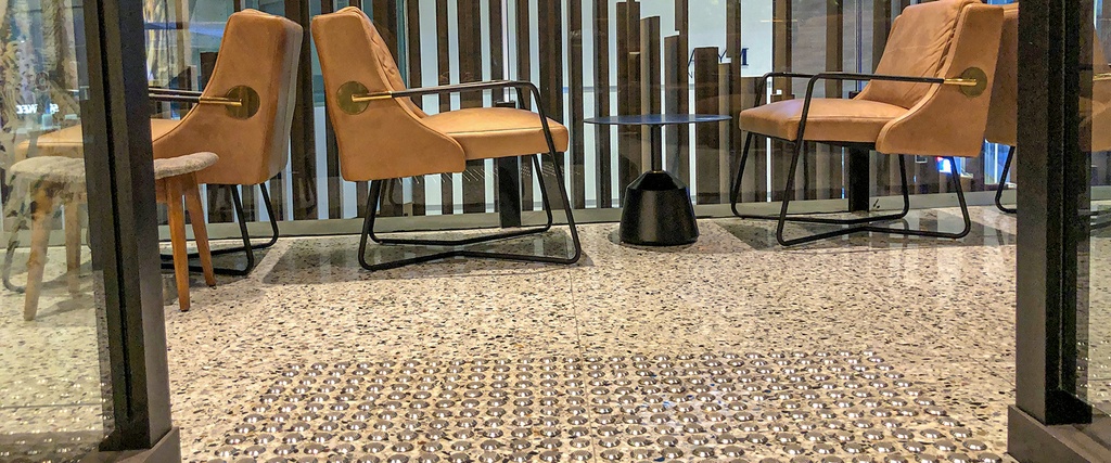 TERRAZZO SB 173 GRIGIO VENATO 40X40 2CM HONED R9