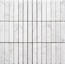 CARRARA PINSTRIPE MOSAIC 30,5X30,3 8MM HONED
