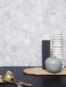 CARRARA MARMOR HEXAGON 30X30 7MM HONED