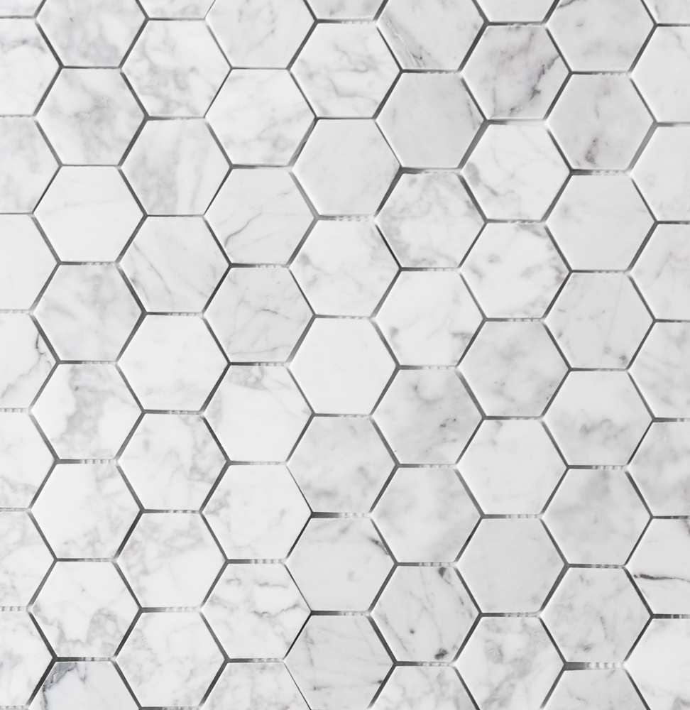 CARRARA MARMOR HEXAGON 4,8X4,8 7MM 