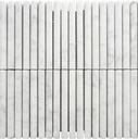 CARRARA BAMBOO MOSAIC 30,5X30,5 15MM HONED (SILKEMATT)
