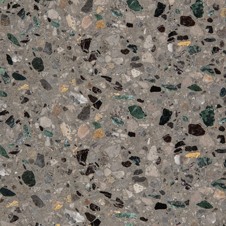 [AGSB447] TERRAZZO SB 121 MULTICOLOR CHIARO 40X40 2CM HONED R9