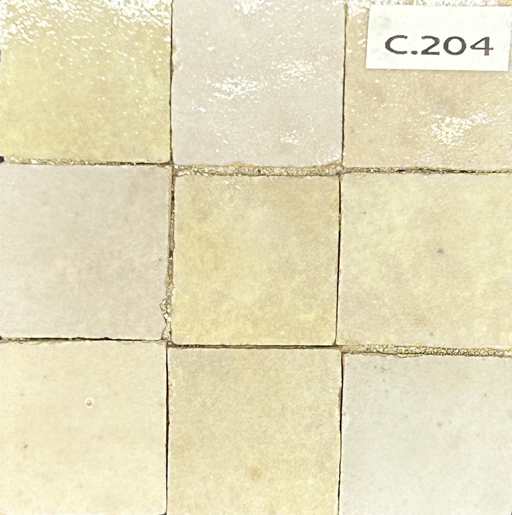 [DMZC204] ZELLIGE 10X10 12MM ZC 204 CREME