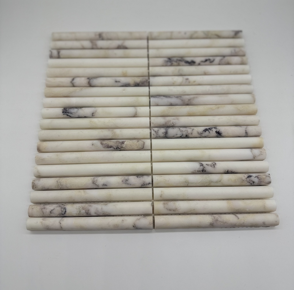 [CEN256] CALACATTA VIOLA BAMBOO MOSAIC 30,5x30,5 15MM HONED (SILKEMATT)