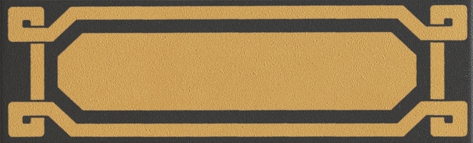 [GROELDB2] OLD ENGLAND LEEDS 6X20 LISTELLO DECORO BLACK