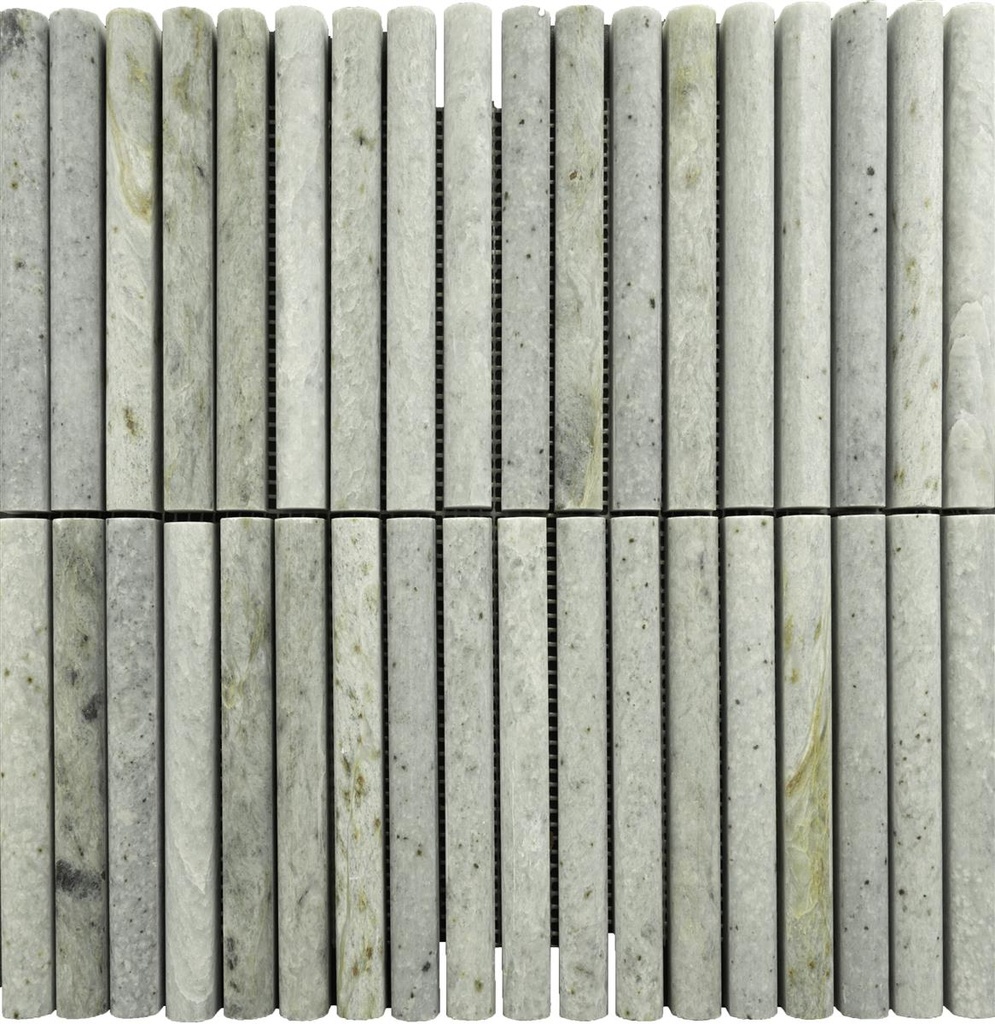 [CEN166] JADE GREEN BAMBOO MOSAIC 30,5X30,5 15MM HONED