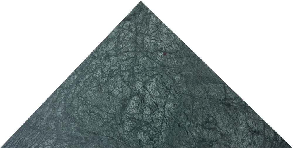 [ULA175] INDIAN GREEN TRIANGLE 40X56 10MM HONED (SILKEMATT)