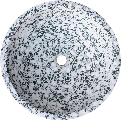 [ULA202] Terrazzoservant Indian Green rund Ø42 cm