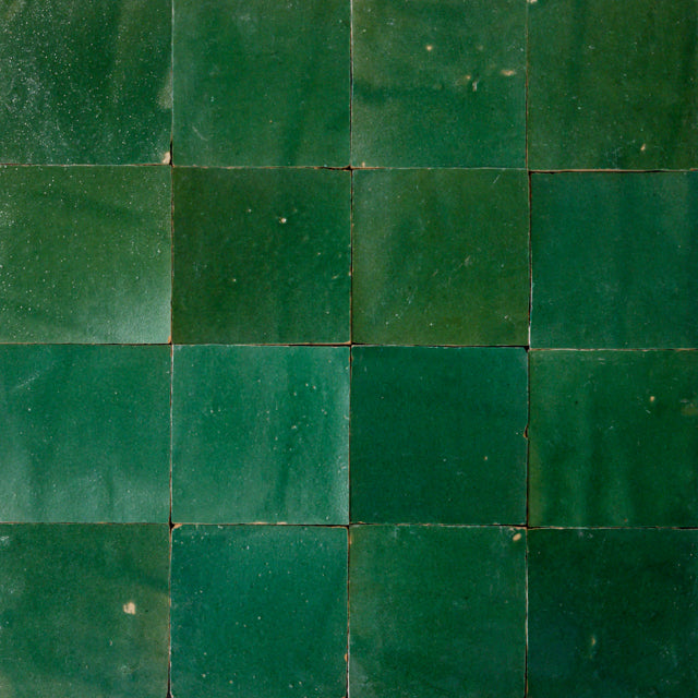 [ULA212] ZELLIGE DARK GREEN 10X10 12MM 