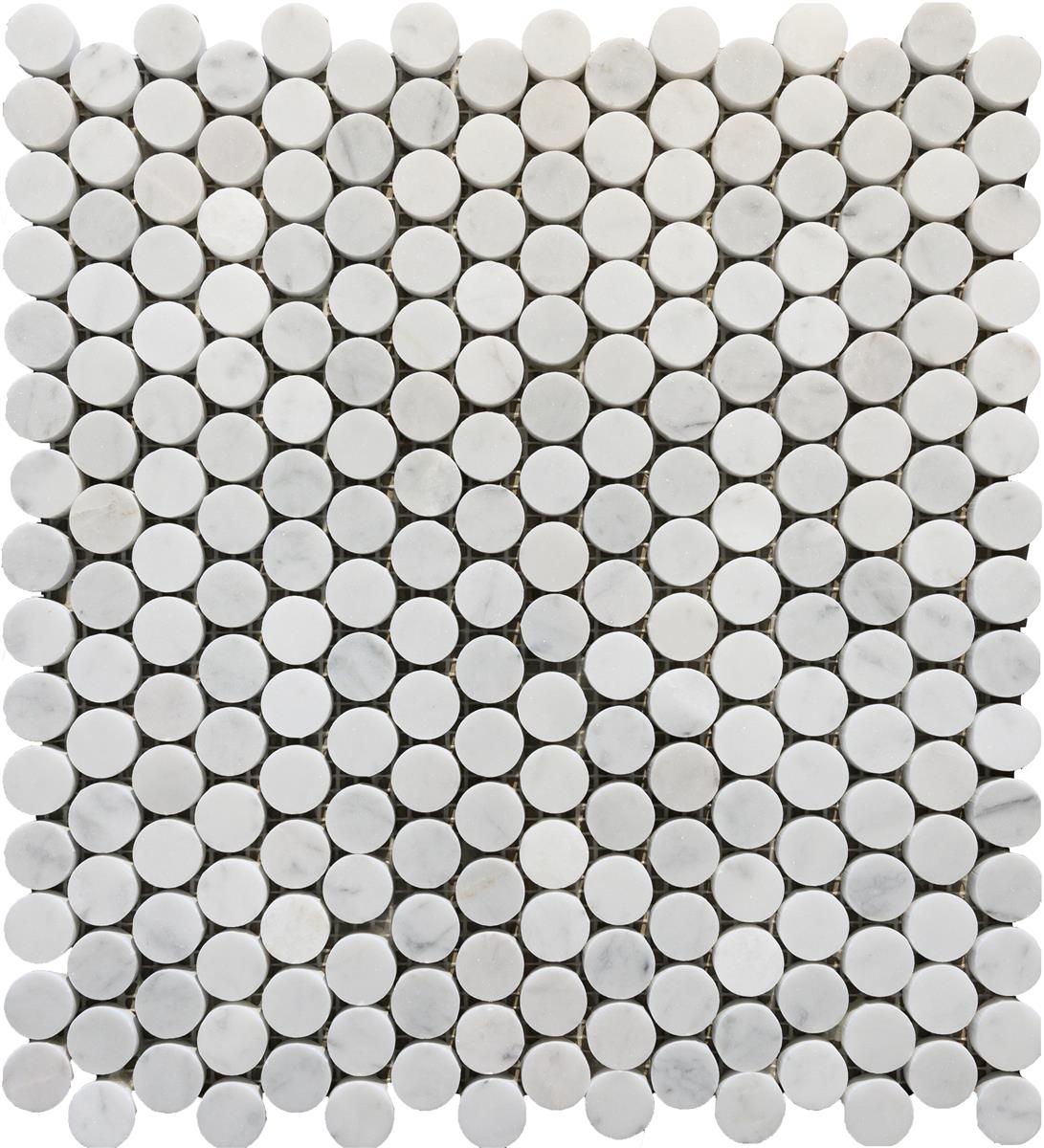 Carrara Coins mosaic 32,5x32x0,7 cm