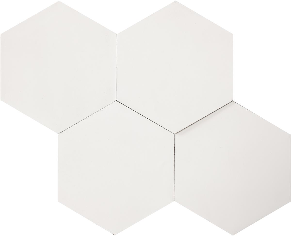 Hexagon White 17,4x15x1,6 cm 