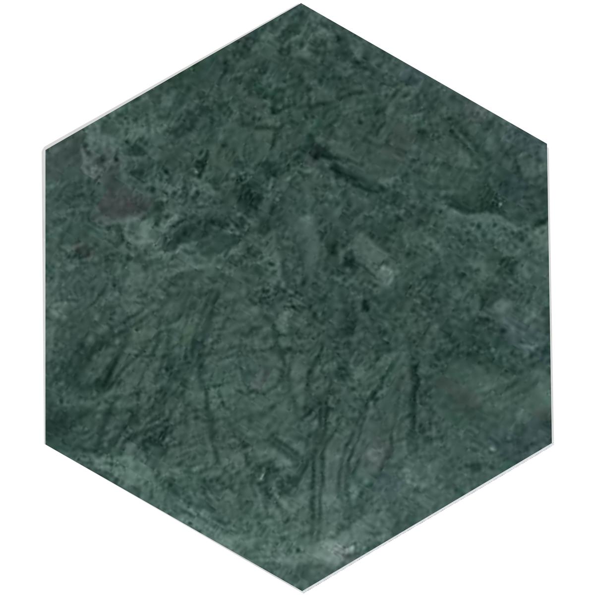 Indian Green Marmor hexagon 15x17,3x1 cm
