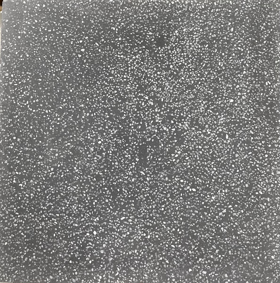 Terrazzo Black 30x30x1,8 cm m/små stener