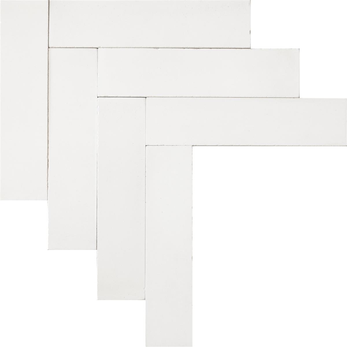 Bricks white 20x4,8x1,2 cm