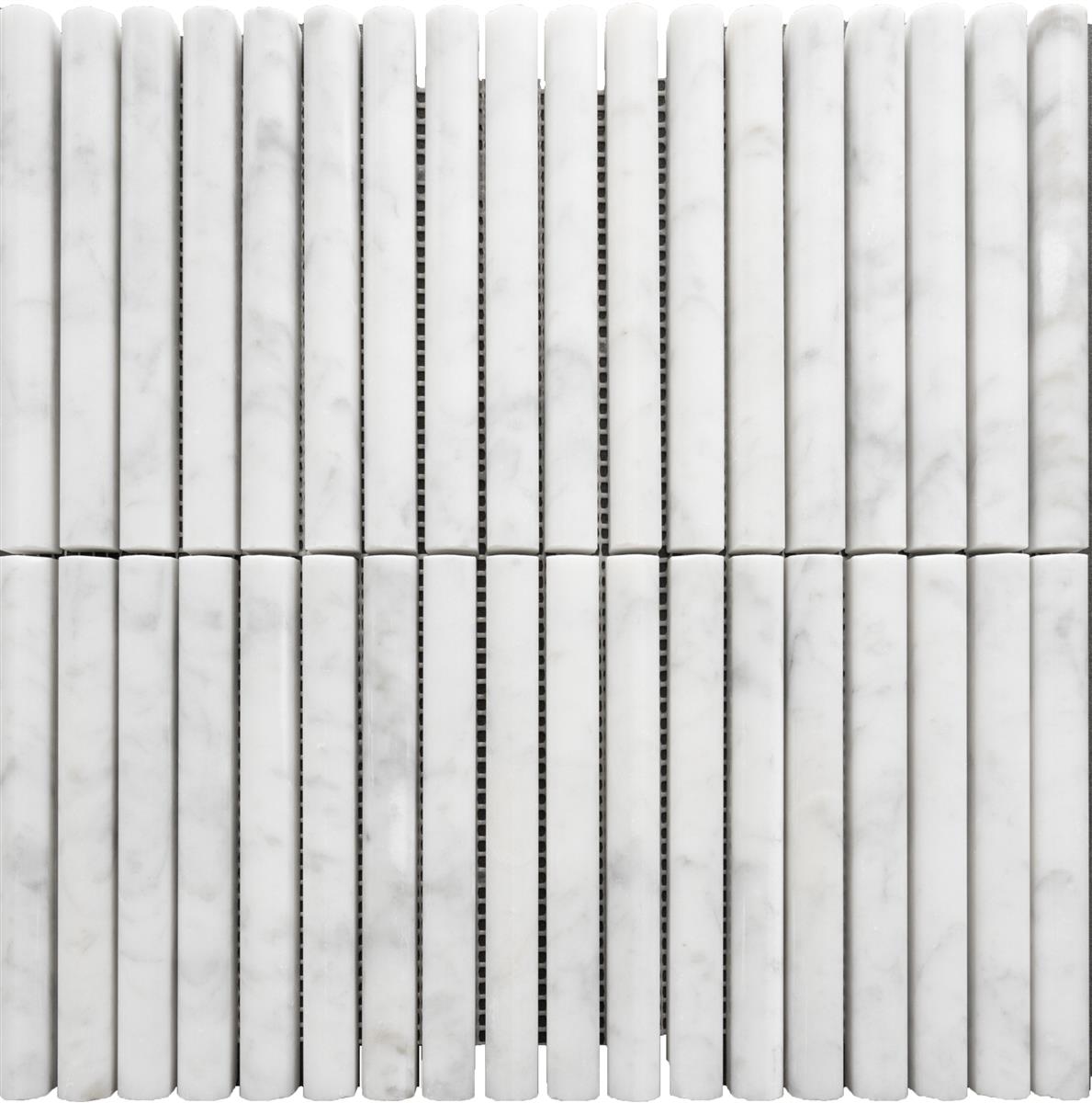 Carrara Bamboo Mosaic 30,5x30,5x1,5 cm