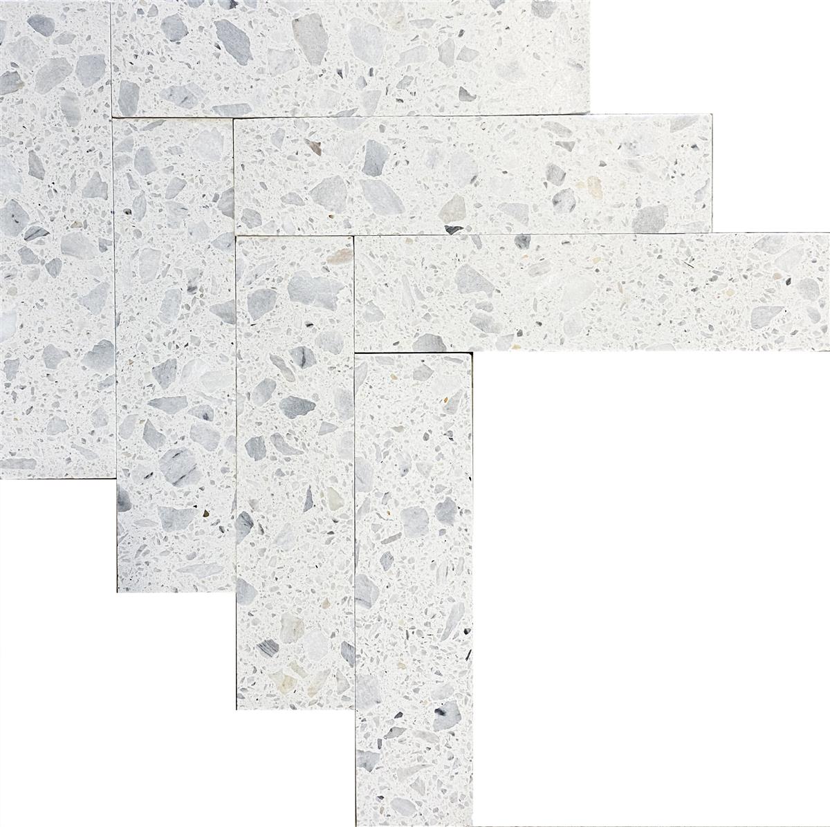 Terrazzo Bianco 7,5x30x1,6 cm