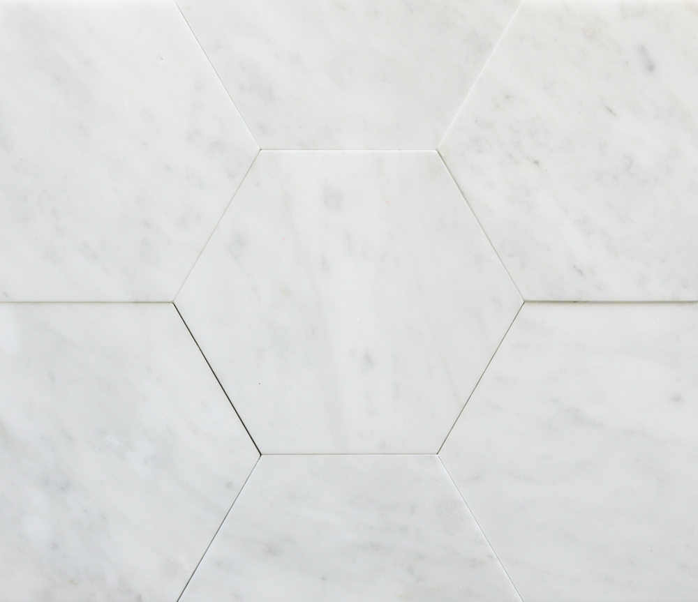 CARRARA HEXAGON MARMOR 15X17,3X1 