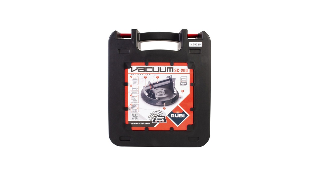VT RUBI SUGEKOPP MED VAKUUMPUMPE 110 KG Ø=200MM