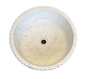 CARRARA MARMOR SERVANT Ø40 CM RUND MED RILLET YTTERKANT