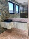JADE GREEN BAMBOO MOSAIC 30,5X30,5 15MM HONED