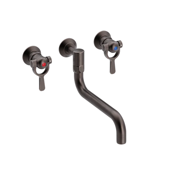 SP køkkenbatteri med S200 mm svingtud indbygning/mur