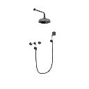 Krydsgreb indbygningsbatteri med hoved- og håndbrusersæt