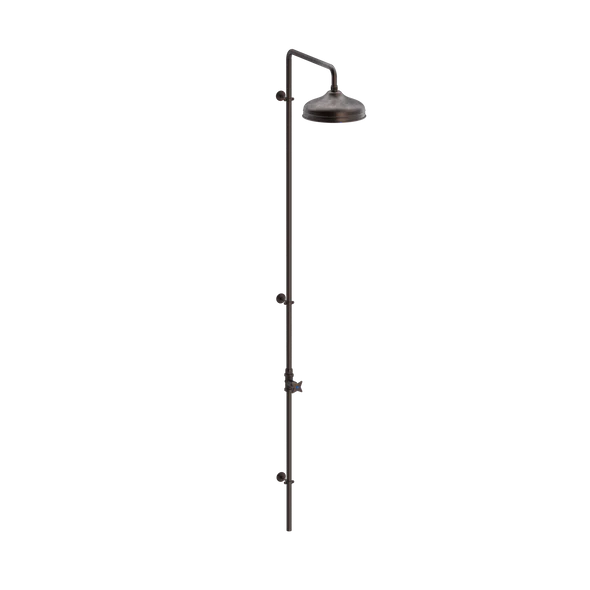 Krydsgreb udebruser (EPDM) til vand fra haveslange med Ø220mm brusehoved