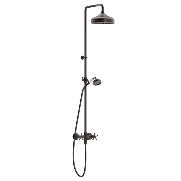 Christiansborg brusebatteri med hoved- og håndbrusersæt