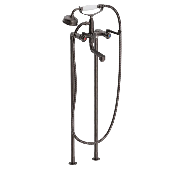 SP Albue kar- og brusebatteri på standere med gl. dags håndbrusersæt