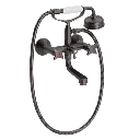 Krydsgreb kar- og brusebatteri med gl. dags håndbrusersæt