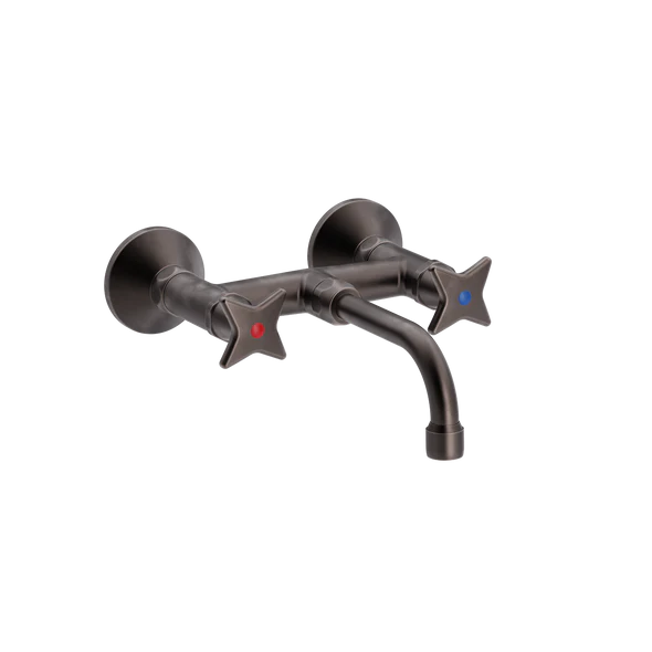 Krydsgreb vægbatteri med V150mm fast tud