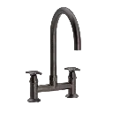 Krydsgreb 2-huls køkkenbatteri med Ø200 mm svingtud