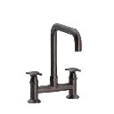 Krydsgreb 2-huls køkkenbatteri med U200 mm svingtud