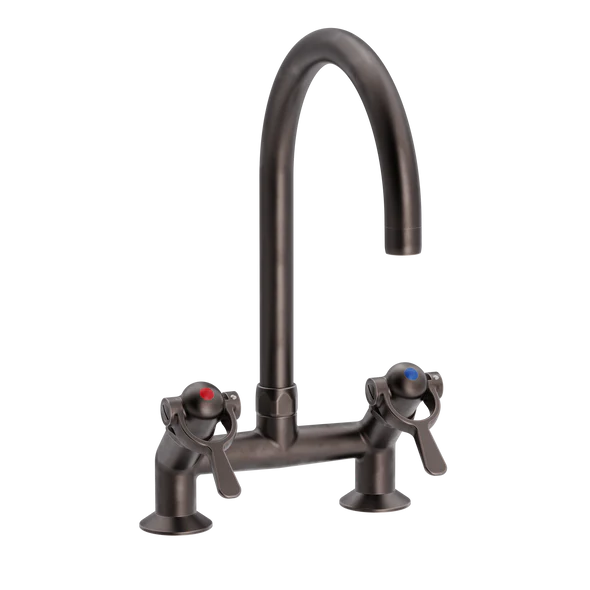 SP 2-huls køkkenarmatur 45gr. med Ø200mm svingtud