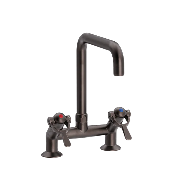 SP 2-huls køkkenarmatur 45gr. med U200mm svingtud