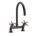 Christiansborg 2-huls køkkenbatteri 45gr med svingtud Ø200mm