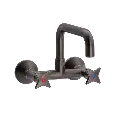 Krydsgreb vægbatteri med L200 mm svingtud