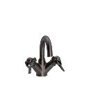 SP håndvaskbatteri med fast tud