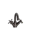 Christiansborg håndvaskbatteri med fast tud