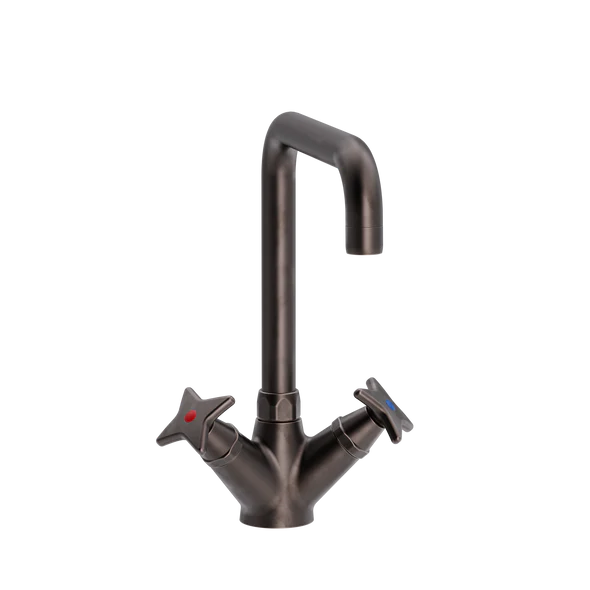 Krydsgreb køkkenbatteri med U 200 mm svingtud